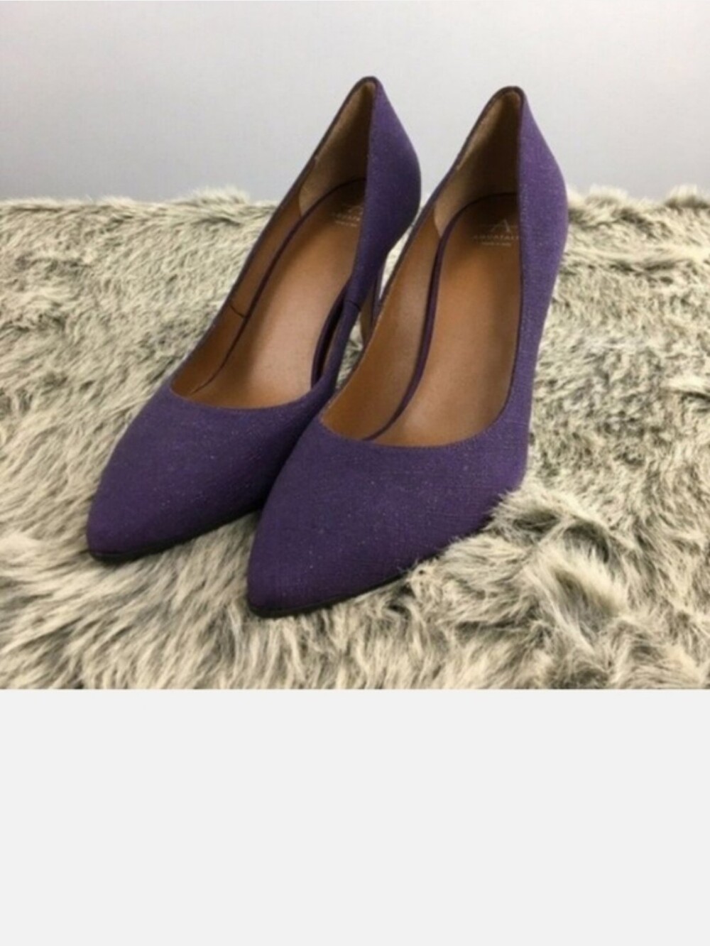 Aquatalia Purple Pointed-Toe High Heel Pumps - Picture 10 of 14